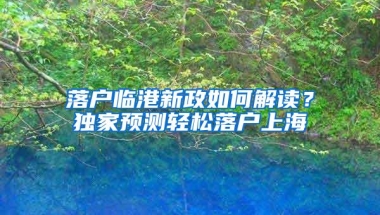 落户临港新政如何解读？独家预测轻松落户上海