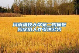 河南科技大学第二附属医院实用人才引进公告