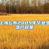 上海公布2009年毕业生落户政策