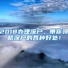 2018办理深户，带你领略深户的各种好处！