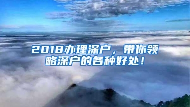 2018办理深户，带你领略深户的各种好处！