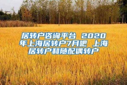 居转户咨询平台 2020年上海居转户7月吧 上海居转户和随配偶转户