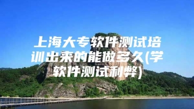 上海大专软件测试培训出来的能做多久(学软件测试利弊)