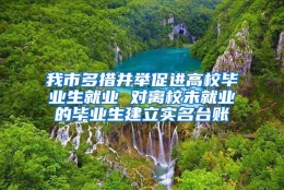 我市多措并举促进高校毕业生就业 对离校未就业的毕业生建立实名台账