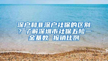 深户和非深户社保的区别？了解深圳市社保五险一金基数 报销比例