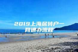 2019上海居转户一网通办流程