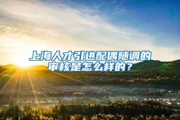 上海人才引进配偶随调的审核是怎么样的？