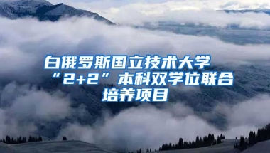 白俄罗斯国立技术大学“2+2”本科双学位联合培养项目