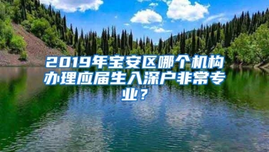 2019年宝安区哪个机构办理应届生入深户非常专业？