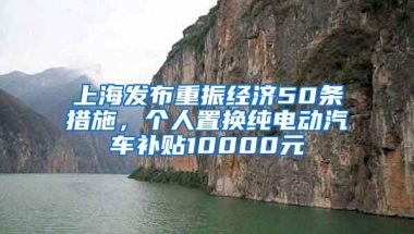 上海发布重振经济50条措施，个人置换纯电动汽车补贴10000元