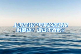 上海居转户每年的名额限制多少？通过率高吗？