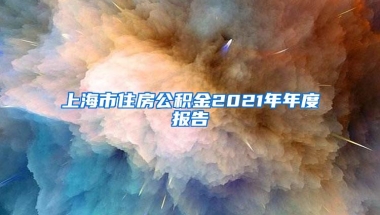 上海市住房公积金2021年年度报告