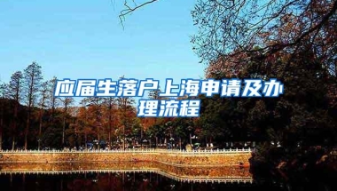 应届生落户上海申请及办理流程