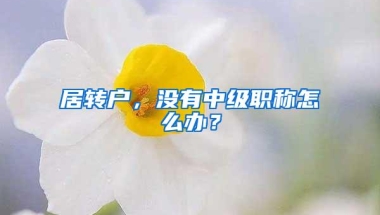 居转户，没有中级职称怎么办？