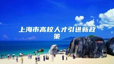 上海市高校人才引进新政策