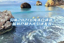 分析2021上海落户通道：居转户和人才引进差异