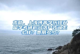 求助，上海博菁学历提升留学考研积分落户咨询怎么样？费用多少？