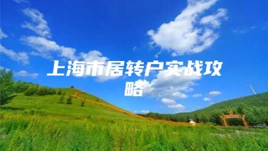 上海市居转户实战攻略