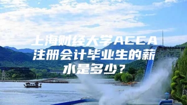 上海财经大学ACCA注册会计毕业生的薪水是多少？