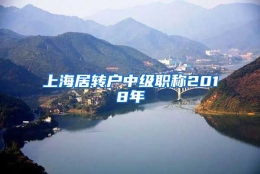 上海居转户中级职称2018年