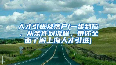 人才引进及落户(一步到位，从条件到流程，带你全面了解上海人才引进)