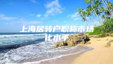 上海居转户职称市场化水平