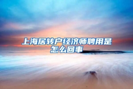 上海居转户经济师聘用是怎么回事