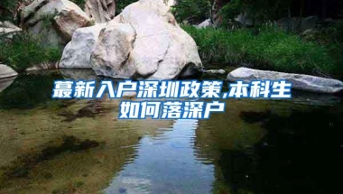 蕞新入户深圳政策,本科生如何落深户