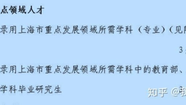 上海市应届生积分落户“引进重点领域人才”是否适用于专硕？