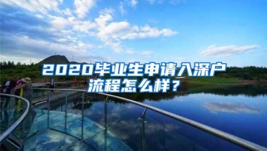 2020毕业生申请入深户流程怎么样？