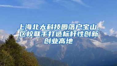 上海北大科技园落户宝山，区校联手打造标杆性创新创业高地