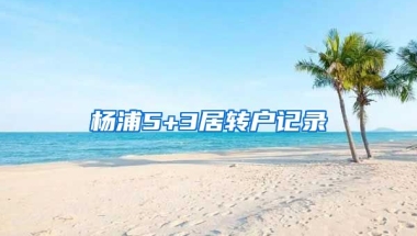 杨浦5+3居转户记录