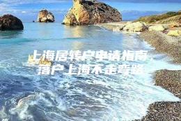 上海居转户申请指南，落户上海不走弯路