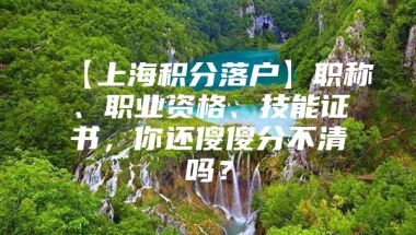 【上海积分落户】职称、职业资格、技能证书，你还傻傻分不清吗？