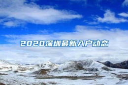 2020深圳最新入户动态