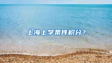 上海上学条件积分？