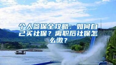 个人参保全攻略：如何自己买社保？离职后社保怎么缴？