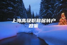 上海高级职称居转户政策