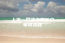 上海一网通办居转户审核流程