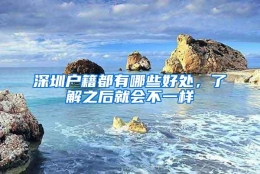 深圳户籍都有哪些好处，了解之后就会不一样