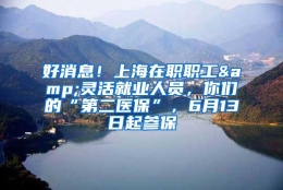 好消息！上海在职职工&灵活就业人员，你们的“第二医保”，6月13日起参保