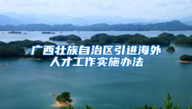 广西壮族自治区引进海外人才工作实施办法