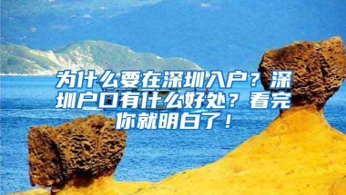 为什么要在深圳入户？深圳户口有什么好处？看完你就明白了！