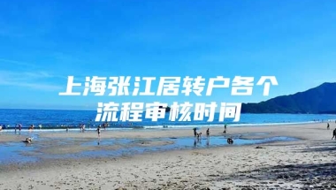 上海张江居转户各个流程审核时间