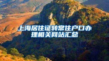 上海居住证转常住户口办理相关网站汇总