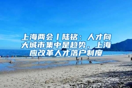 上海两会丨陆铭：人才向大城市集中是趋势，上海应改革人才落户制度