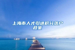 上海市人才引进积分落户政策