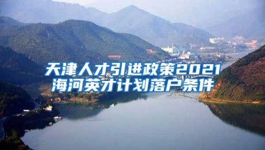 天津人才引进政策2021海河英才计划落户条件