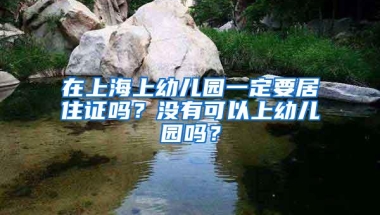 在上海上幼儿园一定要居住证吗？没有可以上幼儿园吗？