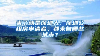 来了就是深圳人：深圳公租房申请者，都来自哪些城市？